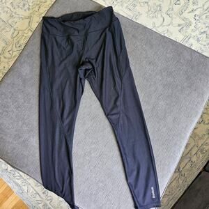 Reebok Women's Black High Waisted Athletic Speedwick Leggings Size Medium